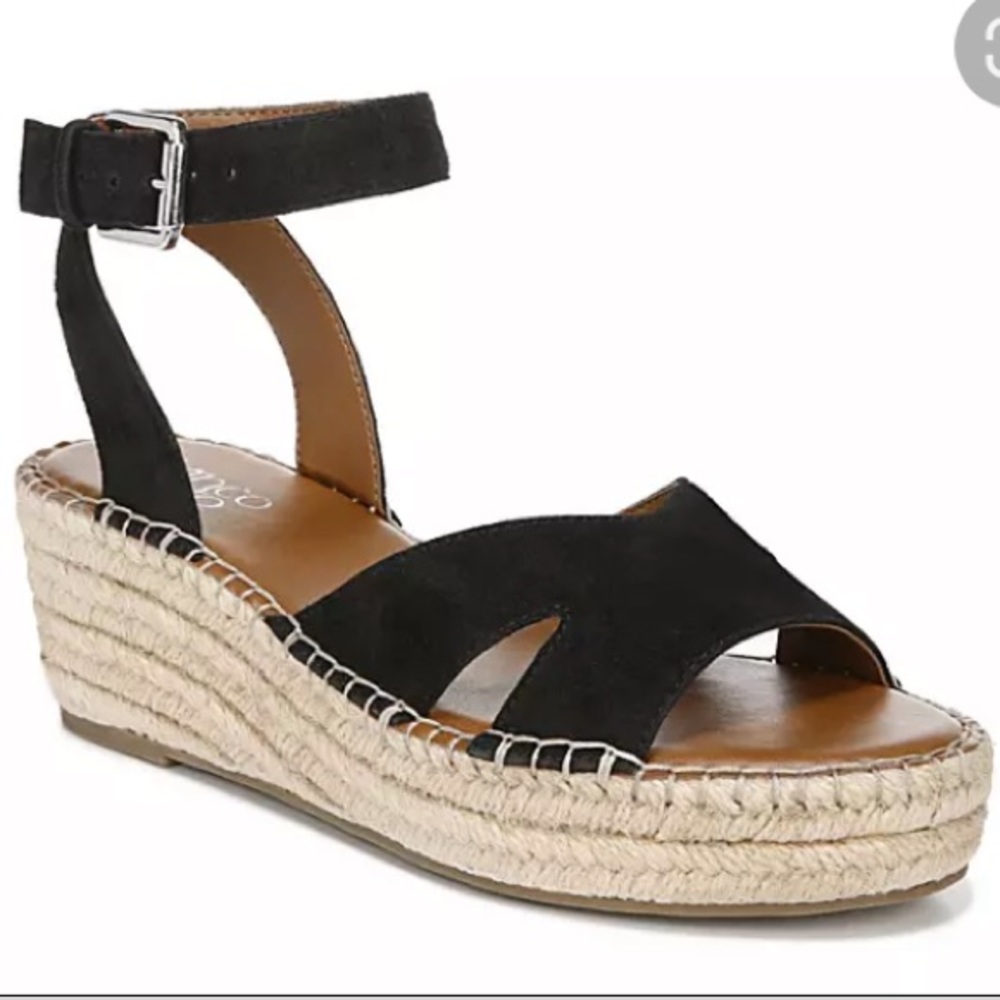 Franco Sarto Suede Espadrille Wedge